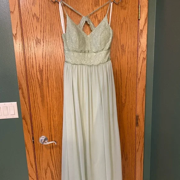 silver formal dresses long Ashley Lauren 11648 Formal Dresses Silver main image 0